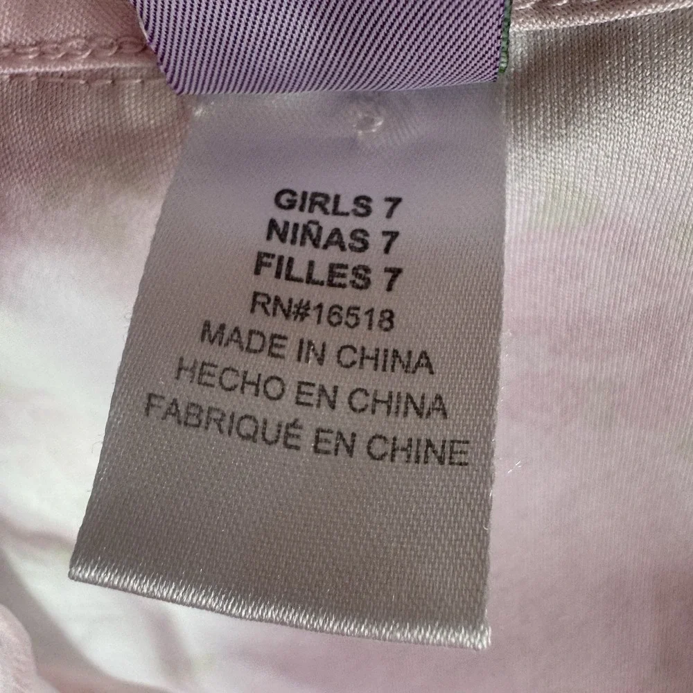 Dollie & Me Robe Girls Size 7 Nightgown Pajama Dress Ruffles Flowers Floral Bow